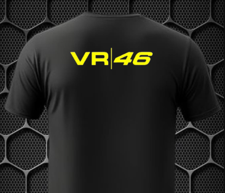 vr 46 round neck skin friendly comfort for riding & casual t shirt prism guard (black)( size in l , xl ,) vr 46 round neck skin friendly comfort for riding & casual t shirt prism guard (black)( size in l , xl ,)