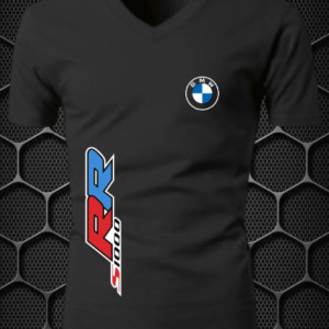 bmw riding t shirt l,xl (v neck black) nitroswag