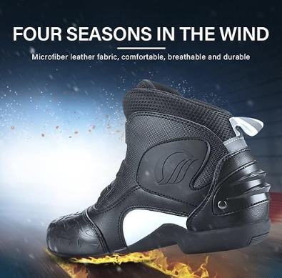 motorbike men riding breathable boots prism guard (red ,white,black) motorbike men riding breathable boots prism guard (red ,white,black)