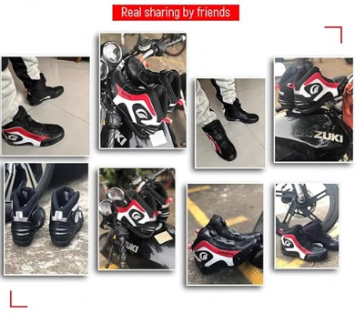 motorbike men riding breathable boots prism guard (red ,white,black) motorbike men riding breathable boots prism guard (red ,white,black)